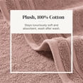 thumbnail image 6 of Modern Threads Jacquard Border 6-Piece Cotton Bath Towel Set, Peach, 6 of 8