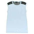 thumbnail image 3 of Alala Womens Mesh Back Sleeveless Workout T Shirt Powder Blue Xl, Color: Powder Blue/Black, 3 of 3
