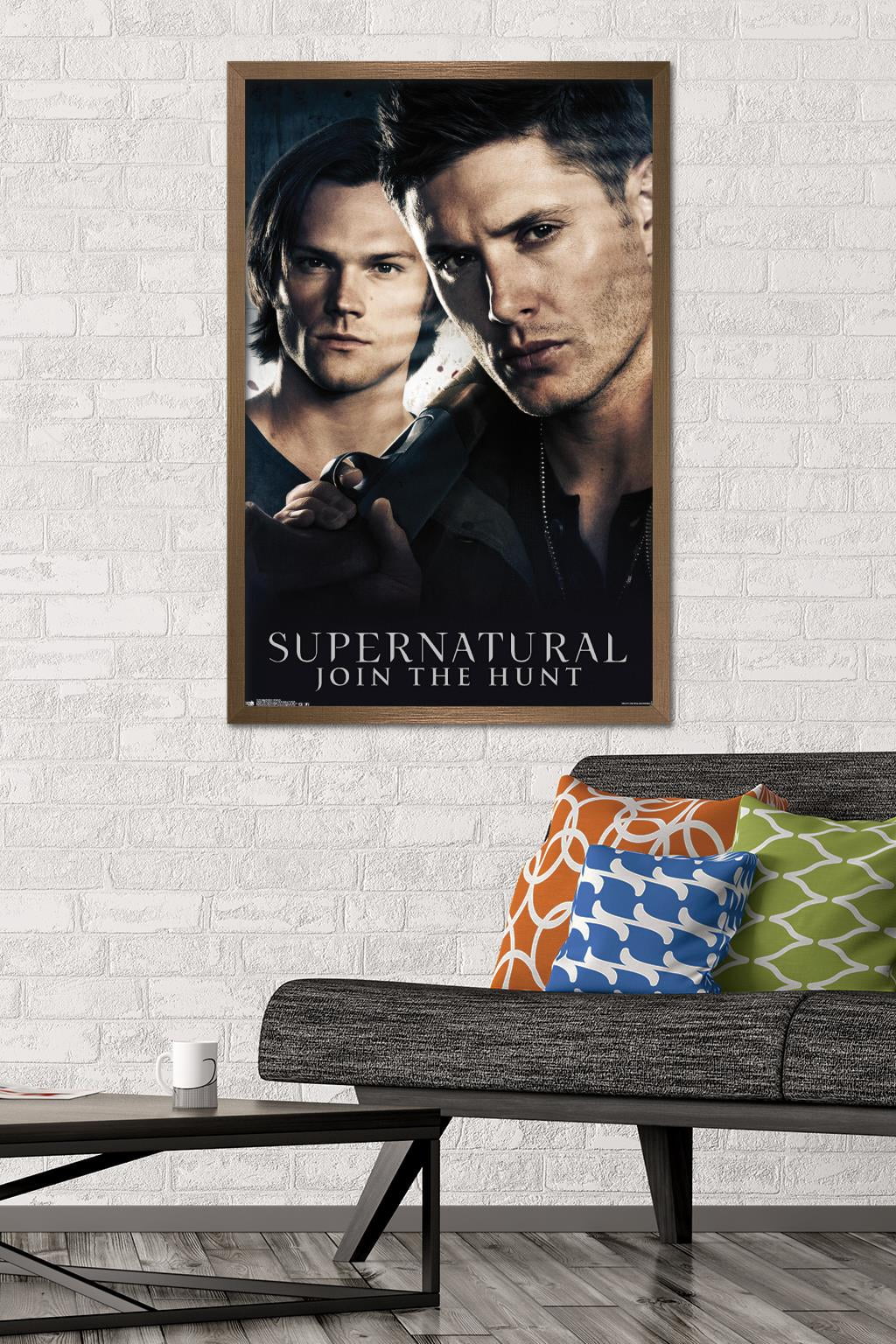 Supernatural - Brothers Wall Poster, 22.375" x 34", Framed