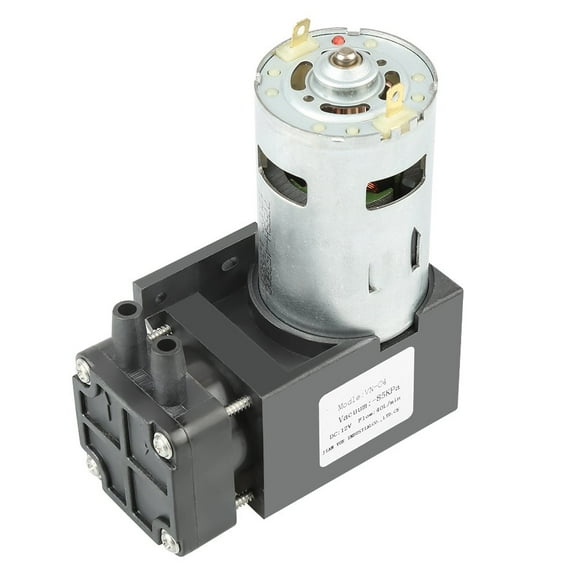 DC 12V Mini Oil Less Vacuum Pump, 85kPa 40L/min Miniature Oil Vacuum Pump