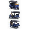 thumbnail image 3 of Education Retro Three Wheeled Taxi Alloy Model Cake Topper Display for Kids and Collectors, 3 of 5