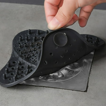 

〖Roliyen〗Doormats Plug Bath Bathroom Hair Stopper Catcher Filter Sink Shower Strainer Bathroom Products