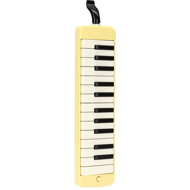 Melodica Yamaha Pianica P25F de 25 notas, amarilla con funda