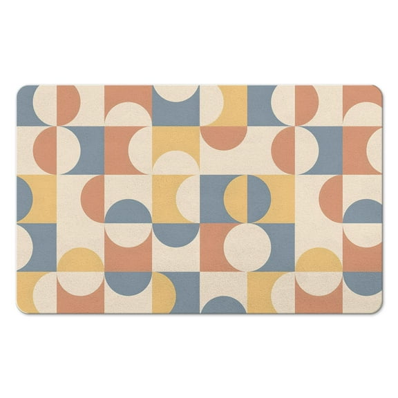 Elevate your Decor with our Boho Small Rug - Soft, Non-Slip, Ultra-Thin, Washable - Perfect for Kitchen, Entryway, Bedroom, Bathroom, Office - Geometric Bohemia Pattern, 20x32 inch