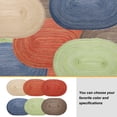 thumbnail image 6 of Uxcell 4pcs Oval Braided Placemats 20" Non-Slip Oval Table Mats for Dining Tables Washable Heat Insulation Woven Placemats, Orange, 6 of 7