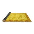 thumbnail image 2 of Ahgly Company Indoor Square Oriental Yellow Traditional Area Rugs, 7' Square, 2 of 4