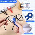 thumbnail image 3 of Eyeglasses Cleaner Tool Set – 14pcs Mixed Colour Lens Cleaning Brushes with Soft Microfiber Pads, Compact Design for Sunglasses, Reading Glasses, Travel, and Daily Use, 3 of 7