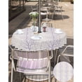 thumbnail image 5 of Boanket Outdoor Tablecloth with Umbrella Hole for Patio/Picnic/Party/Camping, Purple Botanical Waterproof Table Cloth Round Cover Washable, Farmhouse Spring Summer Branch Dia 60", 5 of 7