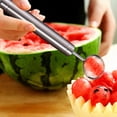 thumbnail image 1 of 2 In 1 Stainless Steel Fruit Cutter Watermelon Cutter 2025 New Upgrade Head Watermelon Fork Slicer Cutter Tool Summer Fruit Cutting Home Kitchen Gadgets Small Mats for Tables Table Place Mats Raffia, 1 of 3