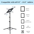 thumbnail image 4 of CPDD UniCPDD ersal iPad Tablet Tripod Mount,Tripod Stand for ipad Pro 11/ipad pro 12.9 and Other Tablets Within 10-14 Inch, Carry Bag Included 10-14 Inch Ipad Tripod, 4 of 7