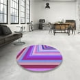 thumbnail image 3 of Ahgly Company Indoor Rectangle Patterned Bright Lilac Purple Area Rugs, 3' x 5', 3 of 6