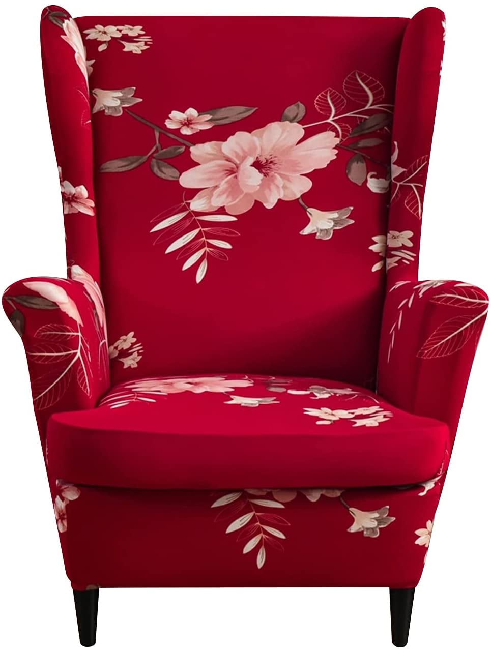 Wingback Chair Slipcovers 2Piece Stretch Spandex Wing Chair Covers