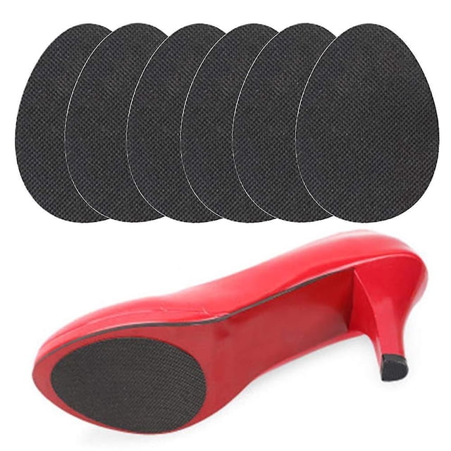 3 pares de protectores de suela adhesivos de goma antideslizantes para zapatos de mujer, tacones altos y botas.