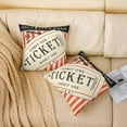 thumbnail image 2 of Movie Theater Theme Square Cushion Covers Set of 2 Old Fashion Home Decor Reversible Throw Pillow Covers Cinema Poster Design Pillow Covers Home Decor for 20 x 20-Inch, 2 of 6