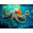 thumbnail image 1 of Rompecabezas Cross & Glory Deep Blue Octopus Odyssey 1000 piezas, 1 of 9
