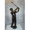 thumbnail image 5 of Nifao Teen boy plays golf Bronze Statue – Outdoor Garden Decor Sculpture, 18"L x 13"W x 57"H, 5 of 14