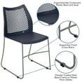 thumbnail image 5 of Flash Furniture Hercules Series Adult Air-Vent Back Stacking Waiting Room Chairs, Set of 5, Navy, 5 of 17