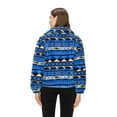 thumbnail image 3 of Cali1850 Half Zip-Up Sherpa Pullover Cozy Printed Soft and Warm Fluffy Fleece With Comfy Silhouette Top, 3 of 7