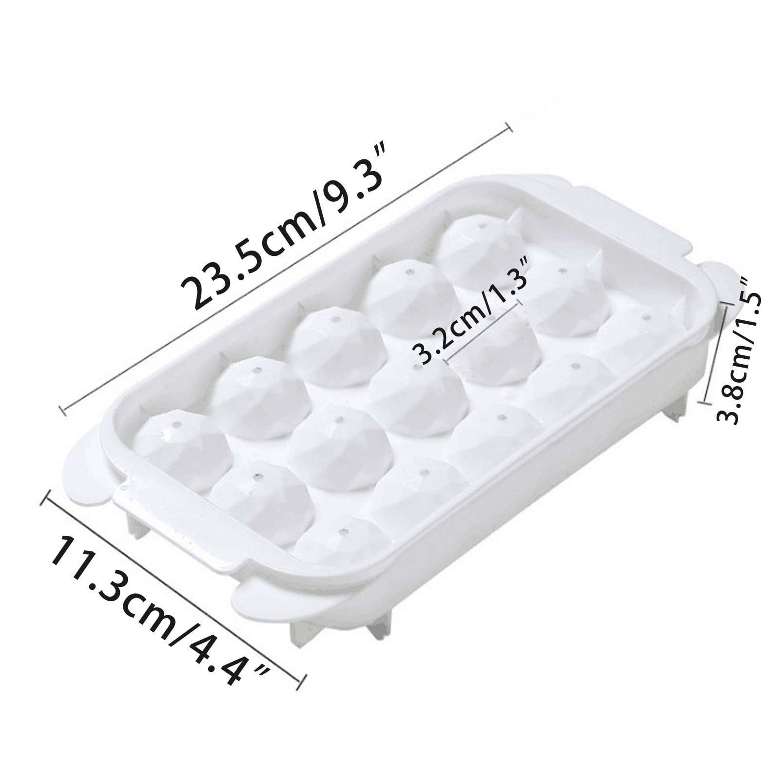 FAHXNVB Small Round Ice Cube Trays for Freezer Ice Ball Maker Mold with Lid Circle Ice Tray Reusable Sphere Ice Cube Mold for Whisky, Cocktail, Coffee