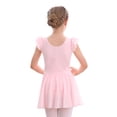 thumbnail image 7 of Stelle Ballet Leotard Ruffle Sleeve with Chiffon Skirt Ballerina Dance Dress for Girls,Ballet Pink,4T, 7 of 7