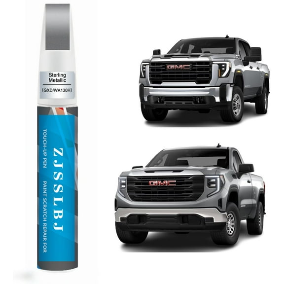 Car Touch Up Paint(Sterling Metallic(GXD/WA130H)) for GMC, Car Paint Scratch Repair Kit, Quick & Easy Solution to Repair, 2 in 1 Scratch Remover Pen with Color-Matched