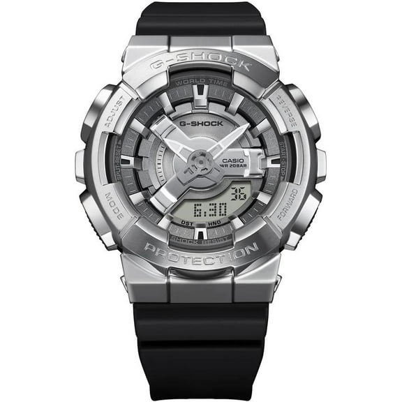 Women's Casio G-Shock GM-S110 Steel Analog Digital Watch GMS110-1A