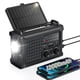 thumbnail image 1 of Radio de Emergencia Roxicosly para Clima con Manivela Solar de 12000mAh, 1 of 7