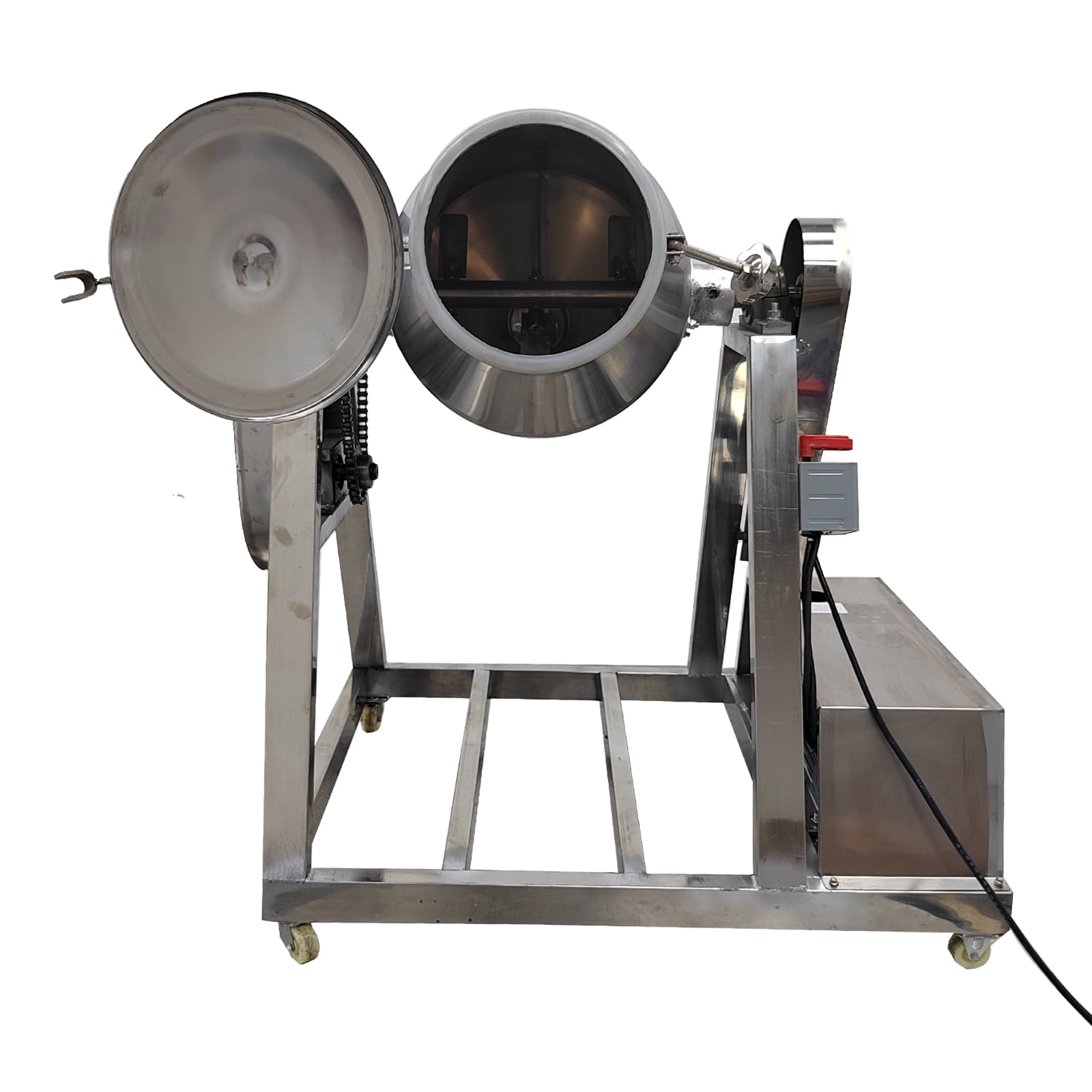 30L Drum Mixer Dry Powder Blender 360° Rotation Drum Particle Mixing Machine 110V