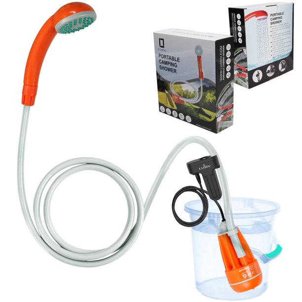 Portable Camping Shower Pump with USB Rechargeable