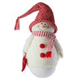 thumbnail image 2 of 37" Red and White Tumbling 'Sam the Snowman' Christmas Tabletop Figurine, 2 of 2