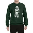 thumbnail image 2 of Sexy Tattooed Marilyn Monroe Pop Culture Unisex Crewneck Graphic Sweatshirt, Forest Green, 2XL, 2 of 3