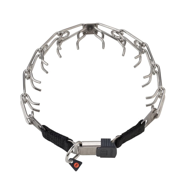 Collar de adiestramiento para perros Herm Sprenger Ultra-Plus Chrome 14 pulgadas