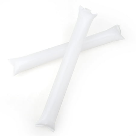 GOGO Bam Bam Thunder Sticks, Cheerleading Outfit, Inflatable Noisemakers (Price / 50 Pairs)-White