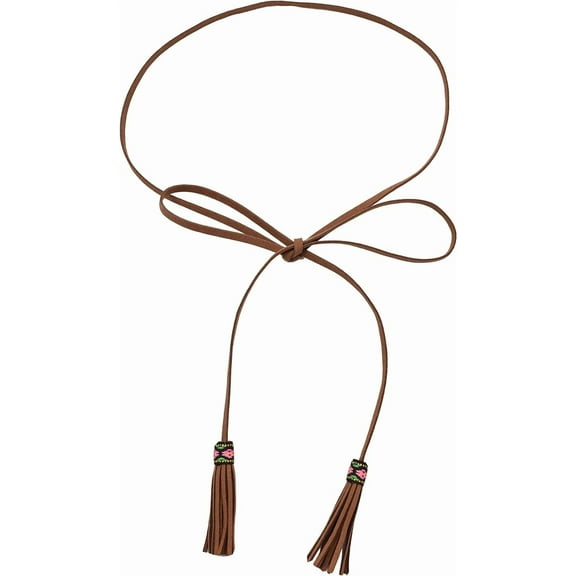 YooGuoGuo Women PU Leather Knitted Waist String Belt/Rope/Chain Long Boho Wrap Skinny Belt