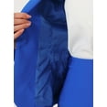 thumbnail image 5 of DARING DIVA Women's 2 Pcs Long Sleeve Blazer Pencil Skirt Outfit Set XL Royal Blue, 5 of 6