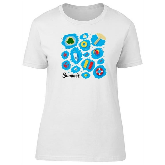 Summertime Doodles T-Shirt Women -Image by Shutterstock, Female XX-Large