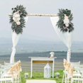 thumbnail image 6 of Wedding Arch Flowers Artificial Flower Swag Set Pack of 2, Flower Arrangement Home Decor Indoor Silk Flowers for Wedding Arch for Wall Party White, 6 of 10