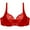Women's Bras Red, variant on Women's Lace Bras, Minimizer Bra for Women - Plus Size Lace Bra Womans Full Coverage Bras Unlined Underwire Bra for Heavy Breast S-3XL