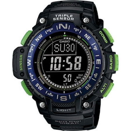 Temp Compass Mens Watch - Casio SGW1000-2B Men's Altimeter Braometer Compass Thermometer Sports Watch