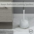 thumbnail image 3 of Bath Bliss Deluxe Toilet Bowl Brush and Stand in Gray, 3 of 6