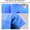 thumbnail image 3 of Hauts et Pantalons de Gommage Col en V Manches Courtes Uniforme Médical Robe Chirurgicale, 3 of 5