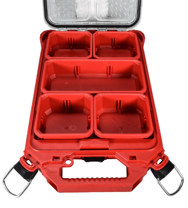 MILWAUKEE 48-32-4082 SHOCKWAVE 100-Piece Impact Duty Driver Bit Set with PACKOUT Compact Organizer – Wear Guard Tips, IP65 Rated Storage