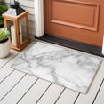 thumbnail image 4 of 2x3 Ft Entryway Area Rug, Gray Marble Kitchen Rug Runner Washable Floor Mat, Modern Simple Gradient Abstract Patterned Non Slip Indoor Door Mat Throw Carpet for Bathroom Living Room Bedroom, 4 of 8