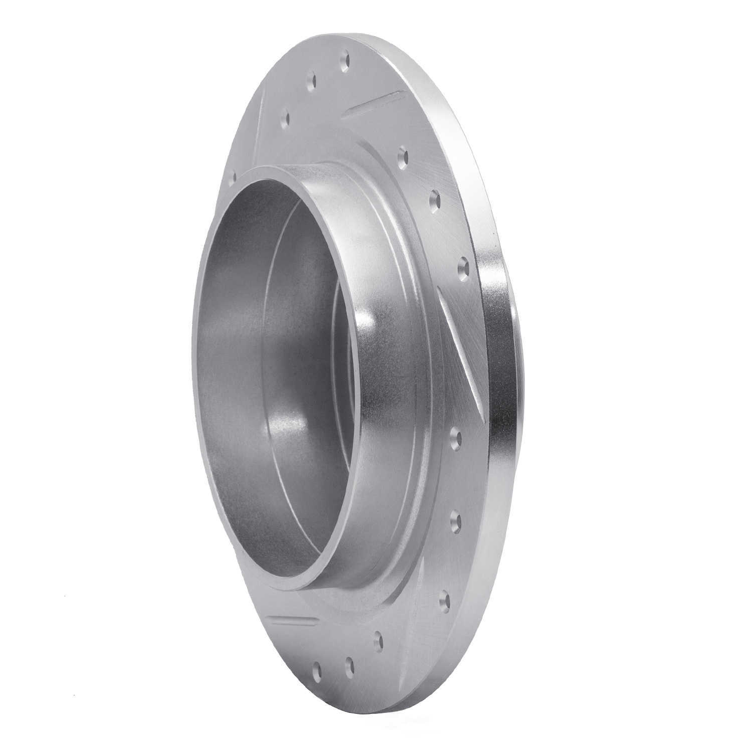 Dynamic Friction Company 631-27021R DFC Brake Rotor - Drilled And Slotted - Silver