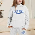 thumbnail image 2 of Jamsmile Toddler Girls Outfits Sets 2 Pieces Sweatsuits Graphic Pullover Hoodies Tops And Sweatpants Tracksuit Sets, 2 of 4
