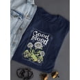 thumbnail image 3 of Good Mood Daisies W Froggie T-Shirt Women -Image by Shutterstock, Female 3X-Large, 3 of 4