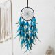 thumbnail image 2 of Atrapasueños de plumas azul claro, decoración para habitación de niña, atrapasueños indio creativo hecho a mano, colgante con cuentas de ratán., 2 of 4