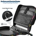 thumbnail image 4 of FORMRS Zipper Binder with Shoulder Strap 2-inch Ring 500 Sheet Capacity File Bag, Black Neon Lightning, 4 of 5