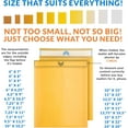 thumbnail image 5 of Kraft Bubble Mailer 12.5 x 18 Inches. Pack of 5 Yellow Kraft Bubble Mailers. Self-Sealing Waterproof Bubble Shipping Envelopes Padded. 56 GSM Cushioned Kraft Mailer with Self-Adhesive Tape, 5 of 8