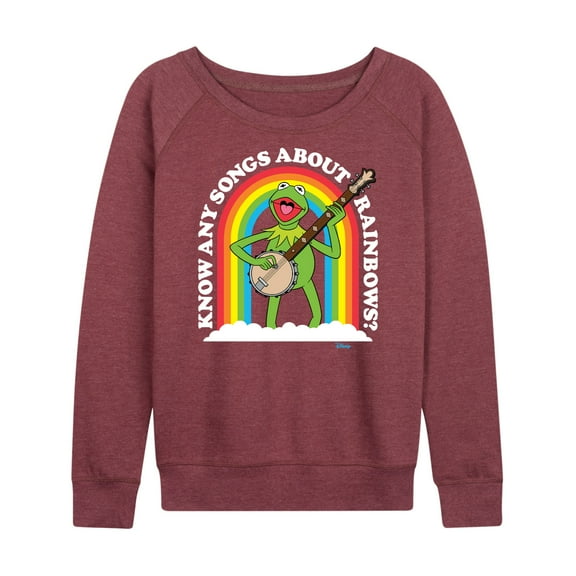Muppets - Know Any Songs About Rainbows - Women's Lightweight French Terry Long Sleeve Shirt